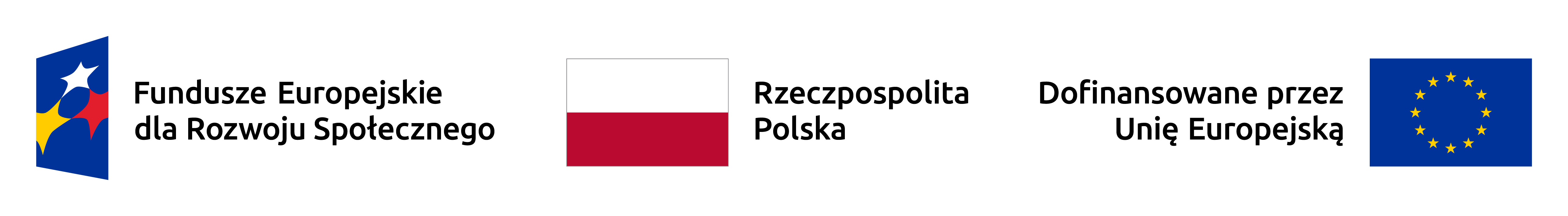 Logo unijne: Fundusze Europejskie, Rzeczpospolita Polska, Unia Europejska